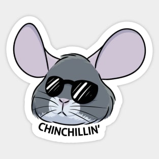 Chinchillin' Sticker